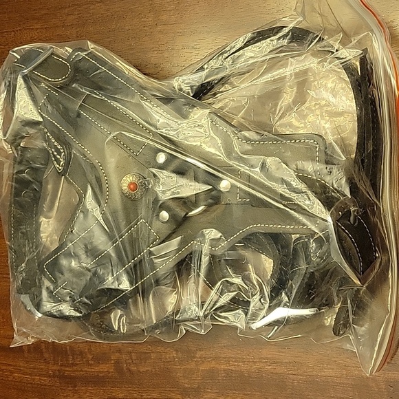 Black Leather Dog Harness New - Picture 10 of 14